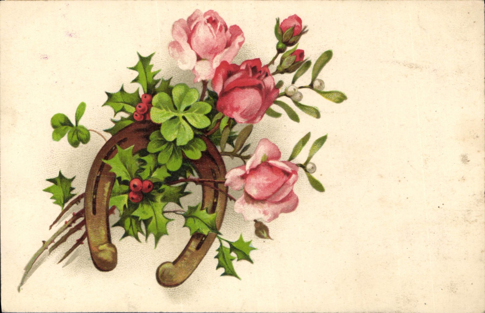 CPA Fleurs Fer a cheval