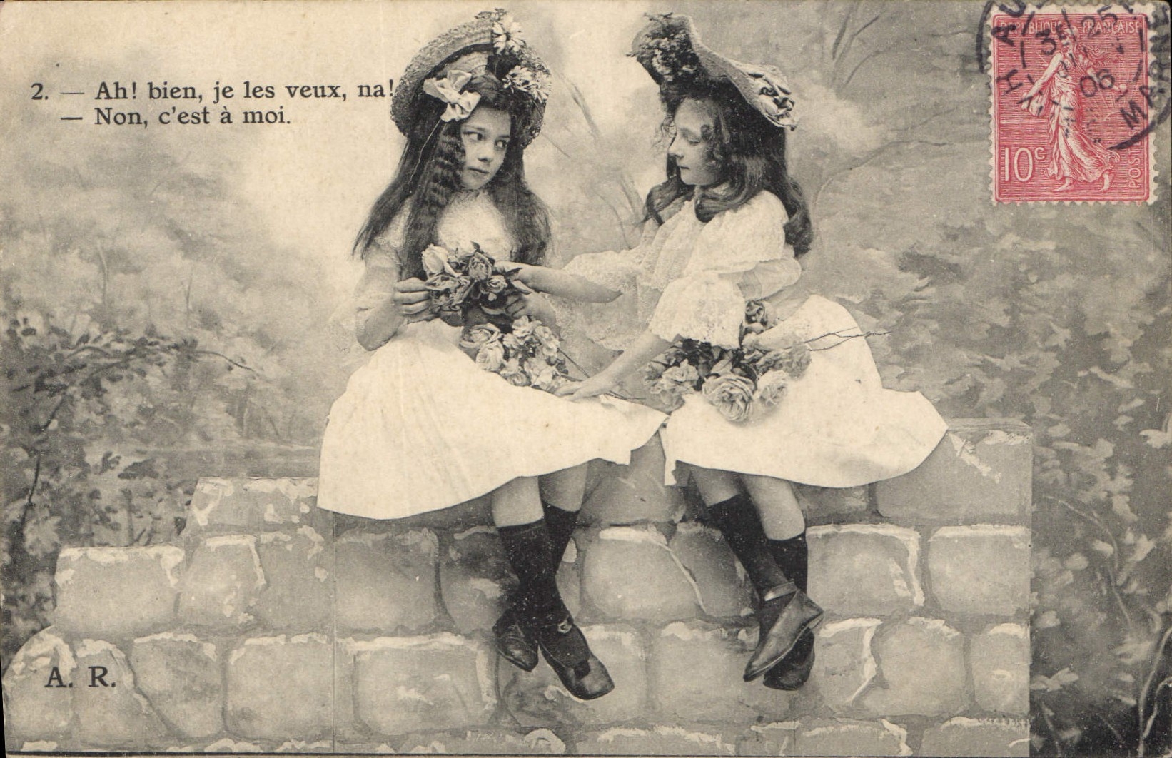 CPA Ah bien je les veux na Enfants