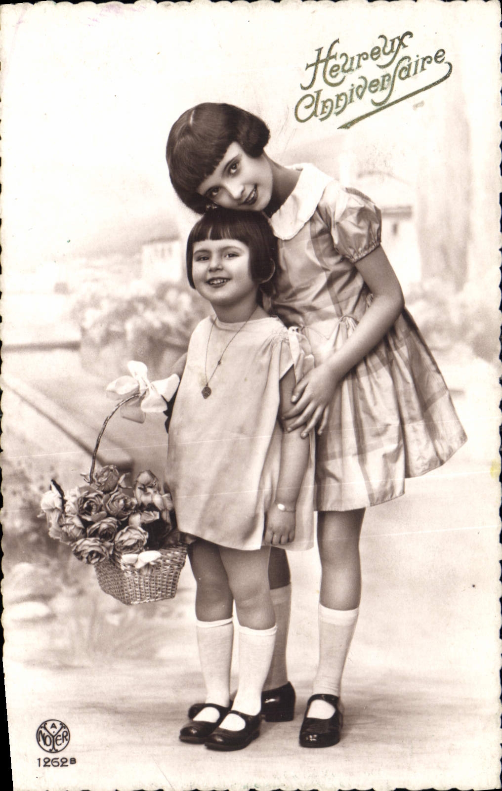 CPA Heureux Anniversaire Enfants