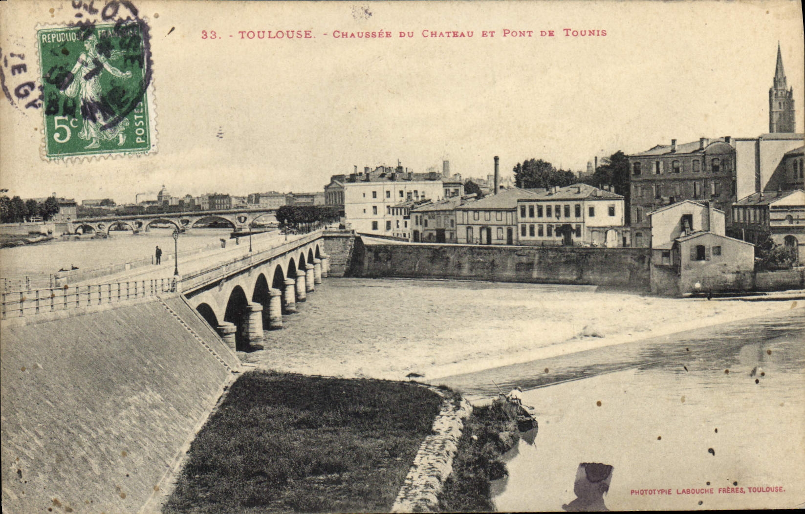 CPA Toulouse Chausere du Chateau et Pont de Tounis