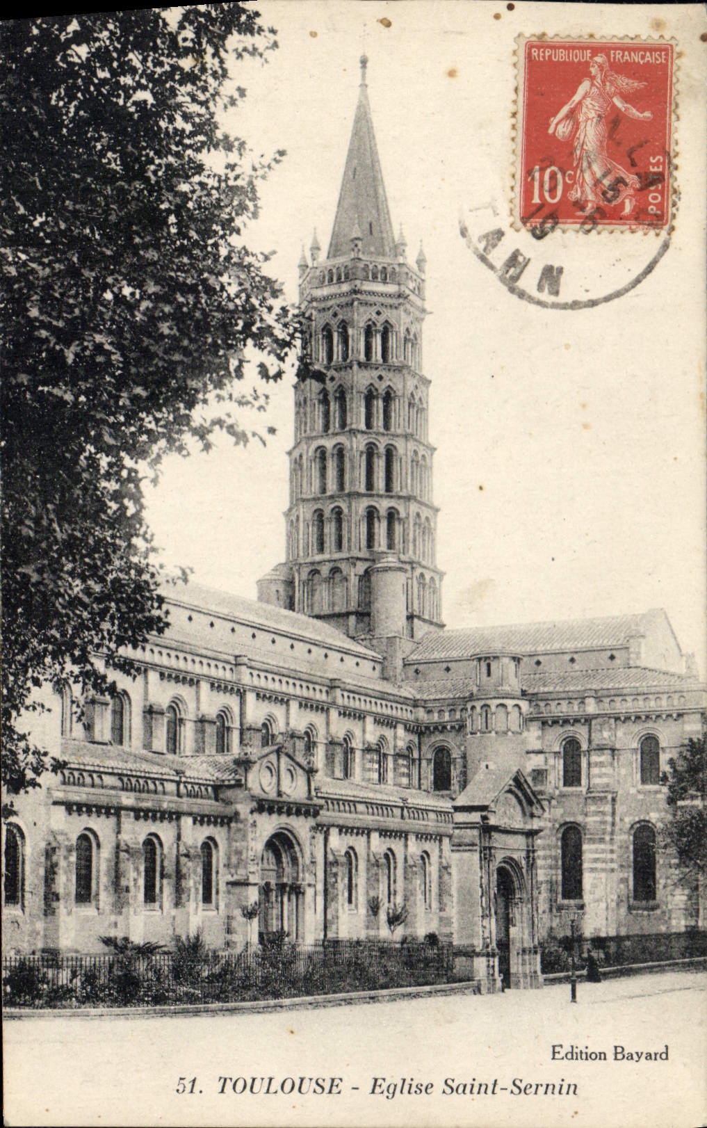 CPA Toulouse Eglise Saint Sernin 