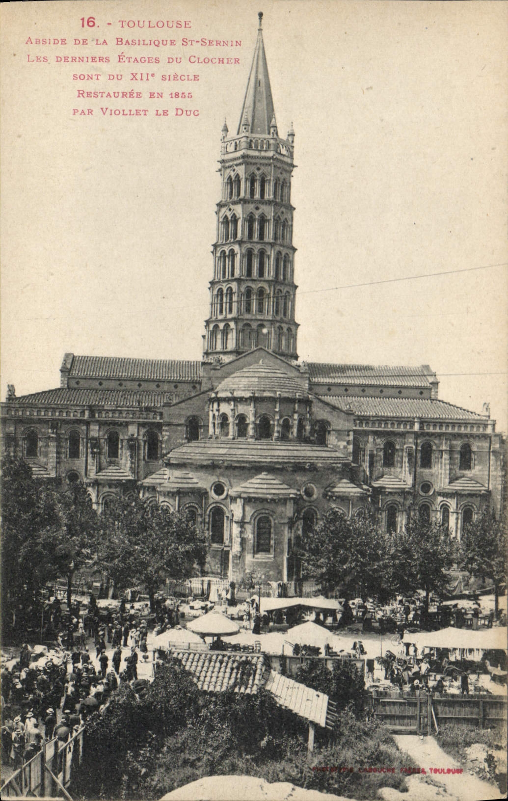 CPA Toulouse Abside de la Basilique St Sernin