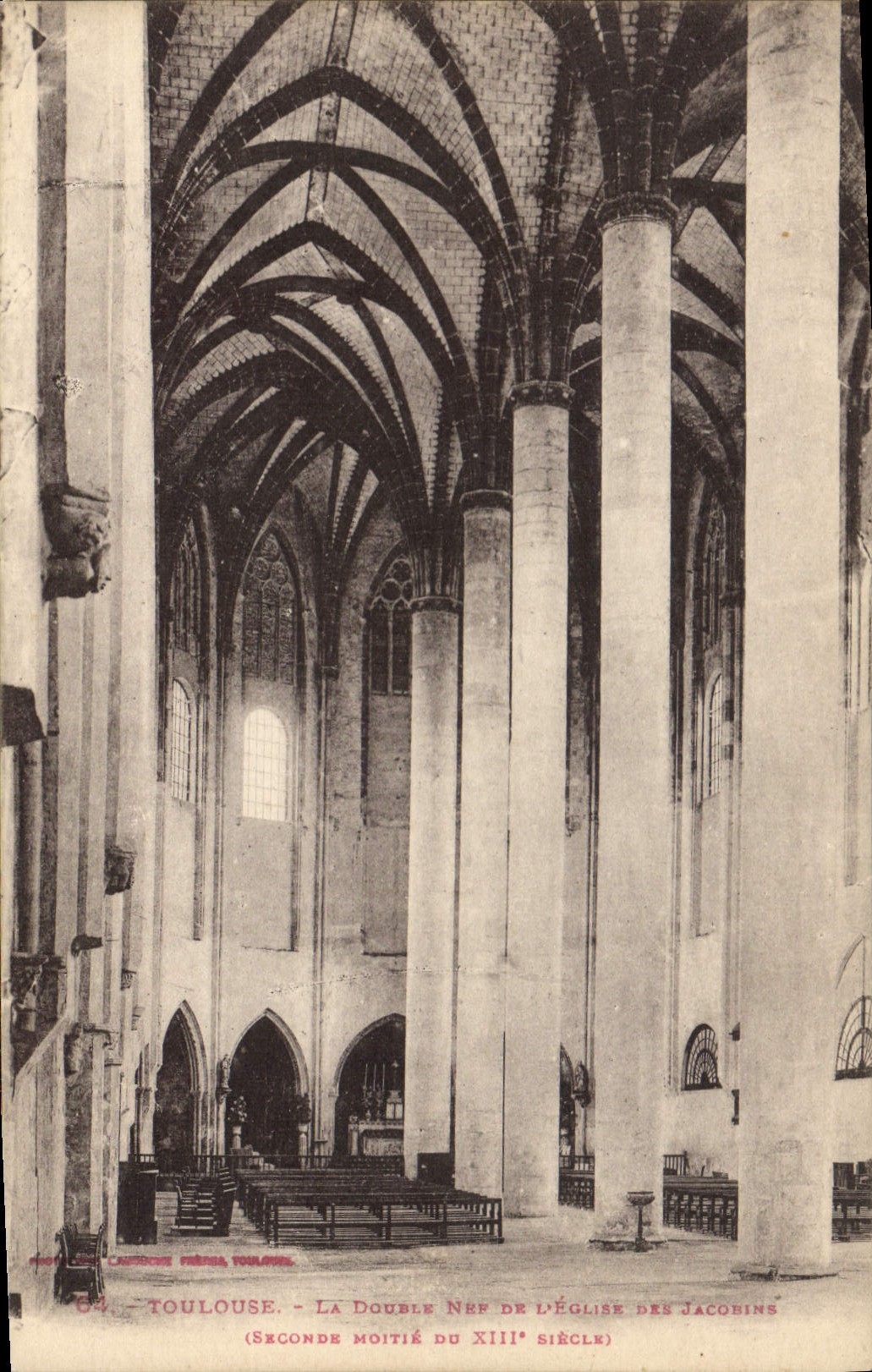 CPA Toulouse La Double Nef de L'Eglise des Jacorins 