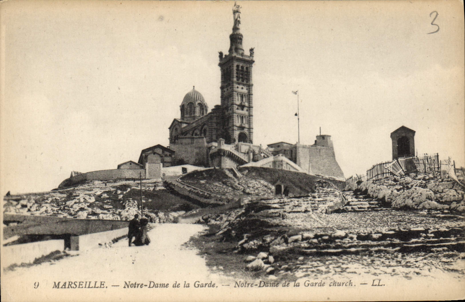 CPA Marseille Notre Dame de la Garde Notre Dame de la Garde church 