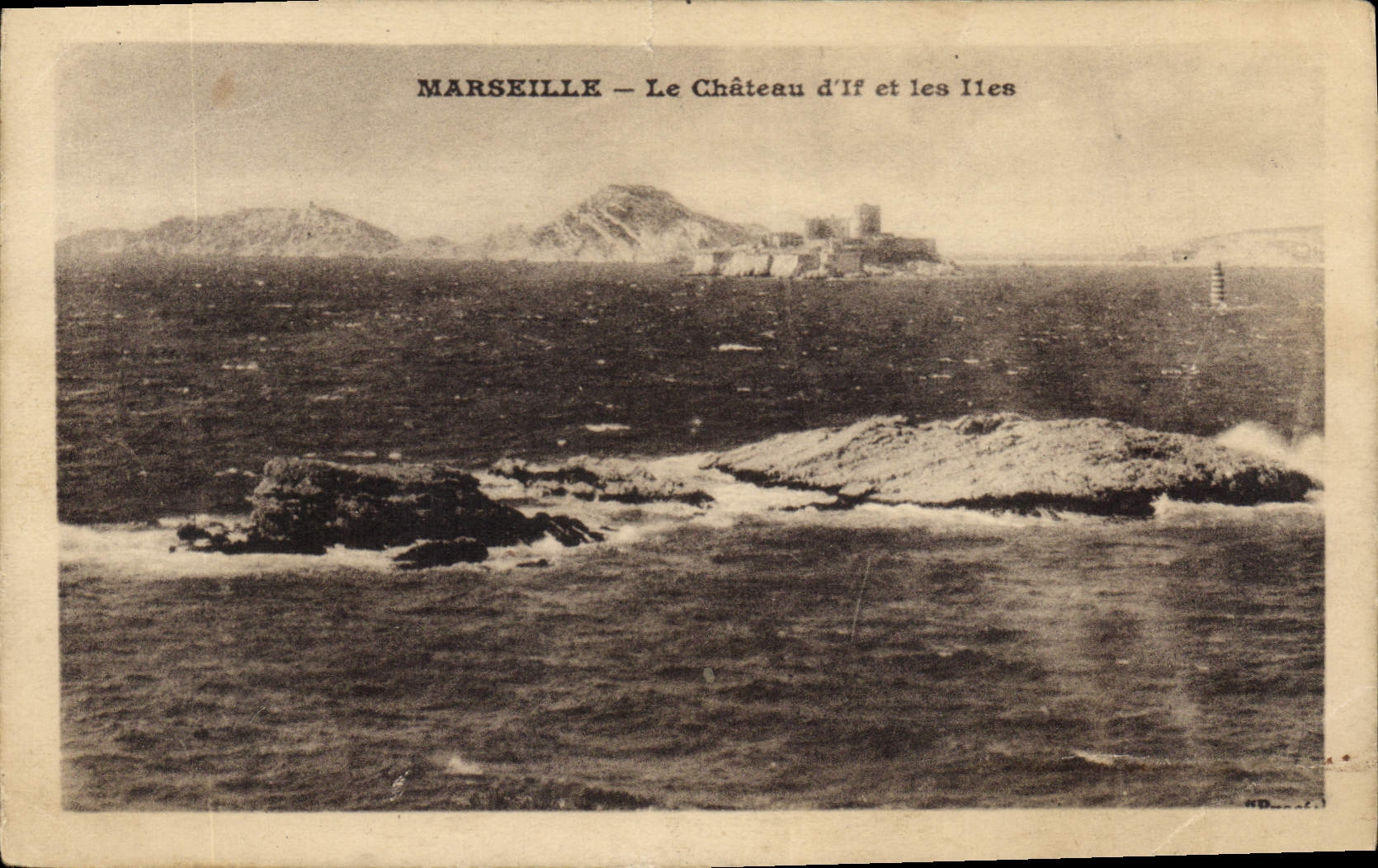 CPA Marseille Le Chateau d'If et les Iles