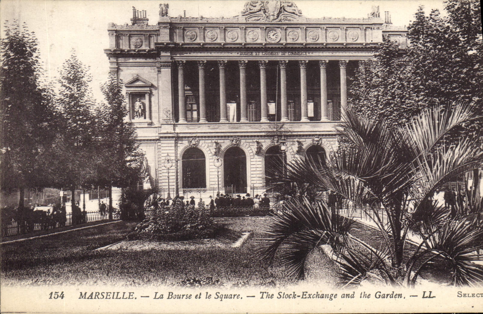 CPA Marseille La Bourse et le Square