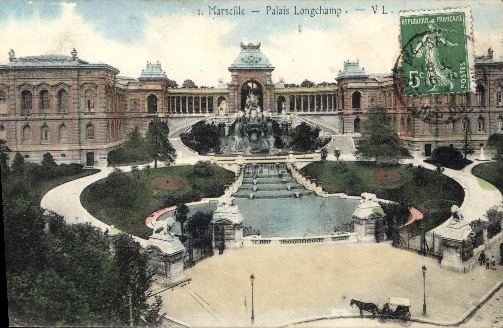 CPA Marseille Palais Longchamp 