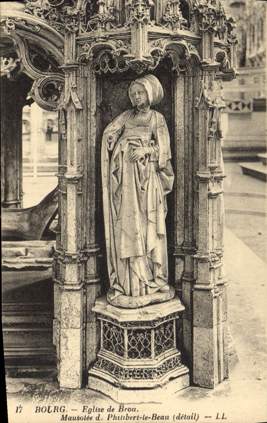 CPA Bourg Eglise de Brou Mausolee de Philibert le Beau detail 