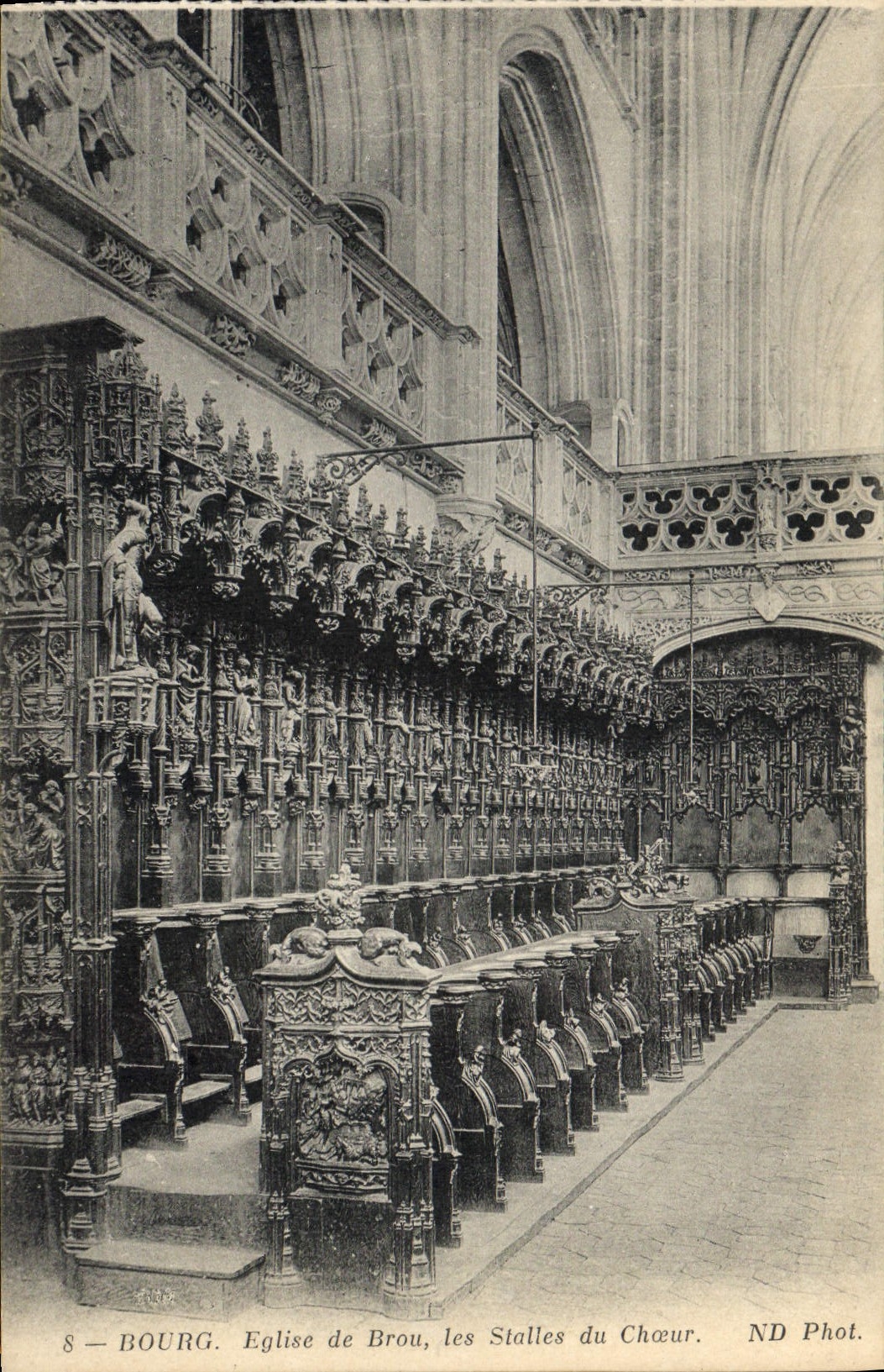 CPA Bourg Eglise de Brou les Stalles du Choeur 