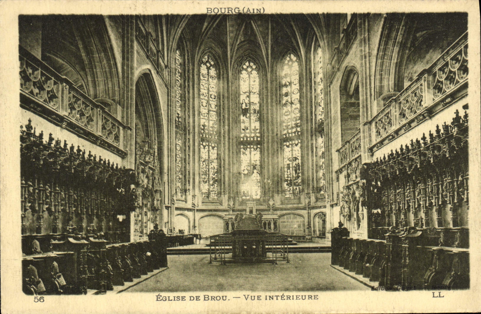 CPA Eglise de Brou Vue Interieure 