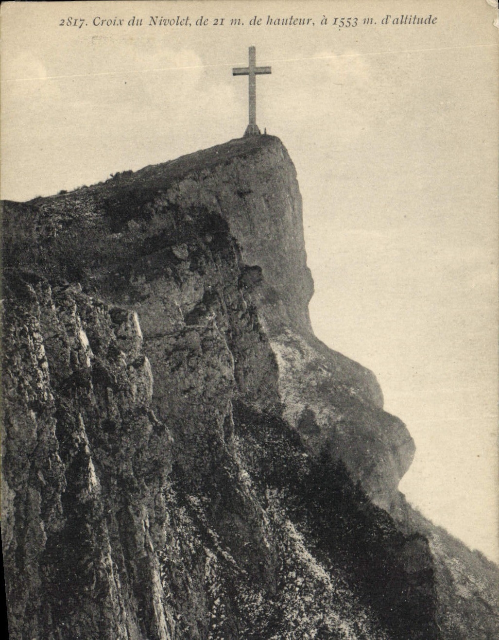 CPA Crois du Nivolet de 21 m de hauteur A 1553 m d'altitude