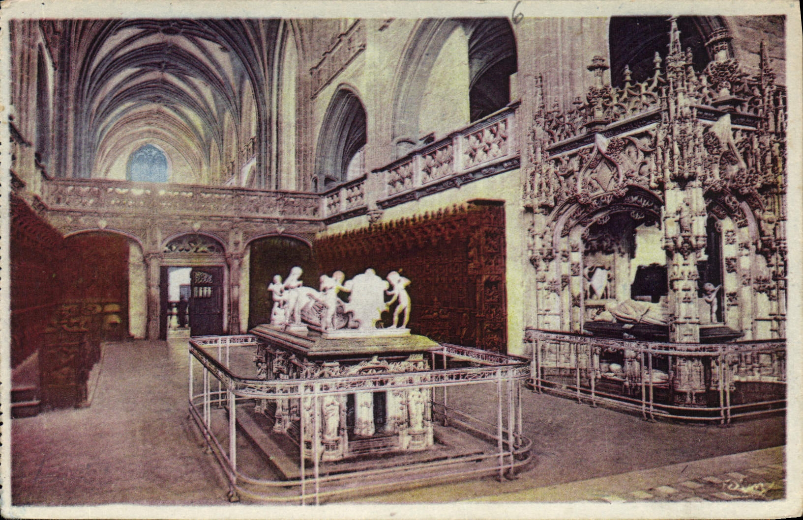 CPA Environs de Bourg Ain Eglise de Brou Le Choeur