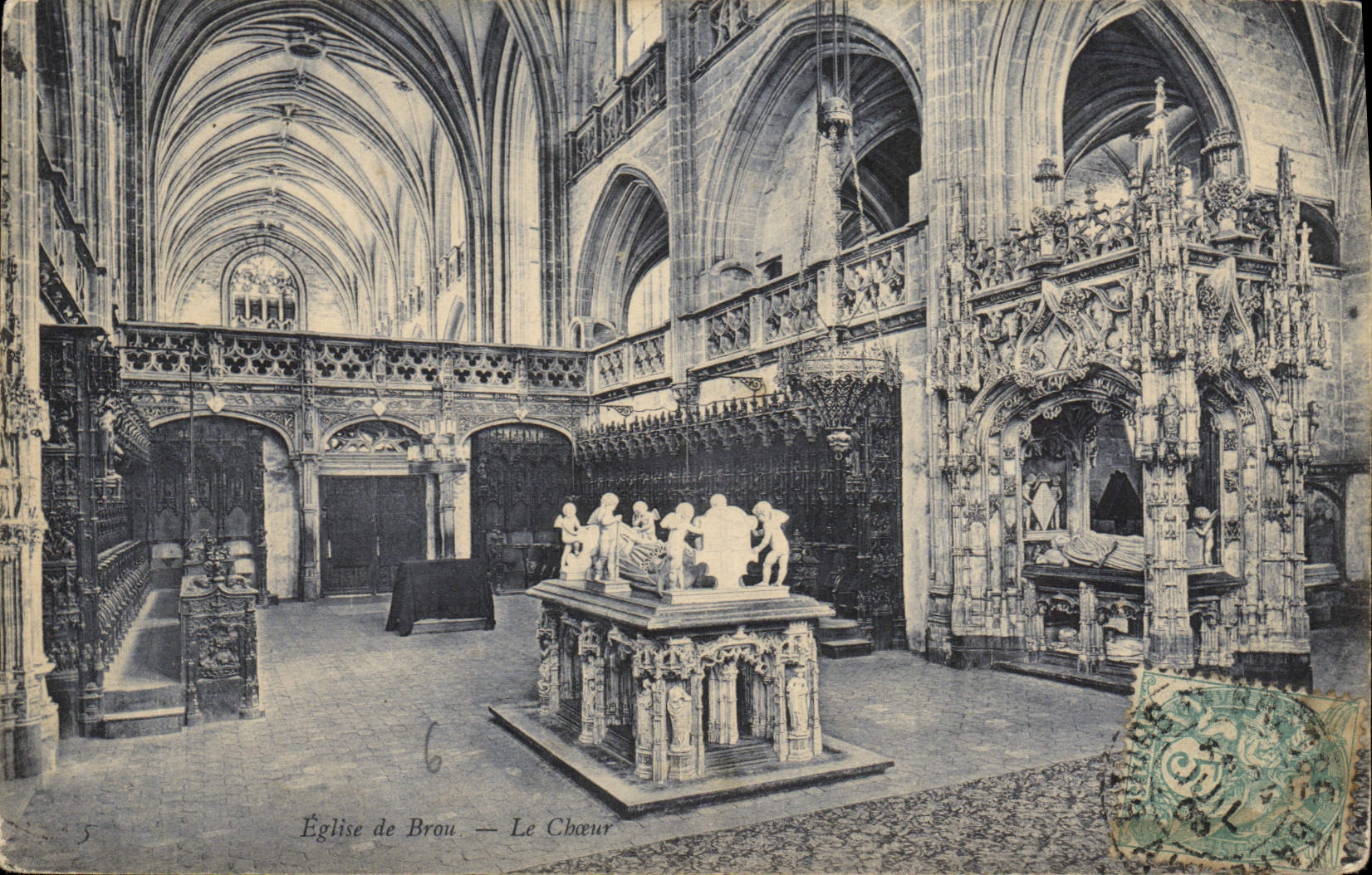 CPA Eglise de Brou Le Choeur 