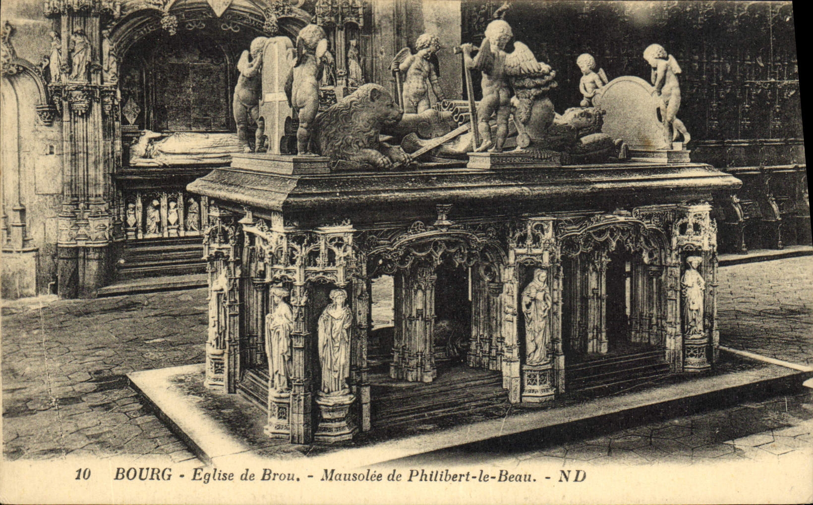 CPA Bourg Eglise de Brou Mausolee de Philibert le Beau 