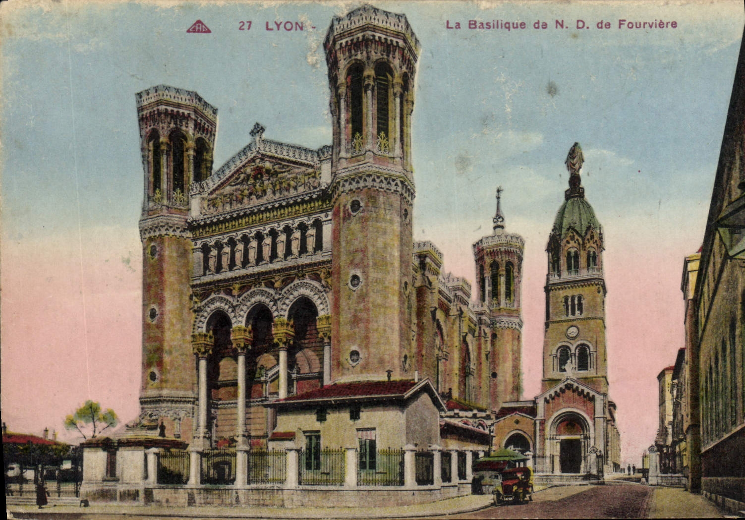 CPA Lyon La Basilique de ND de Fourviere 