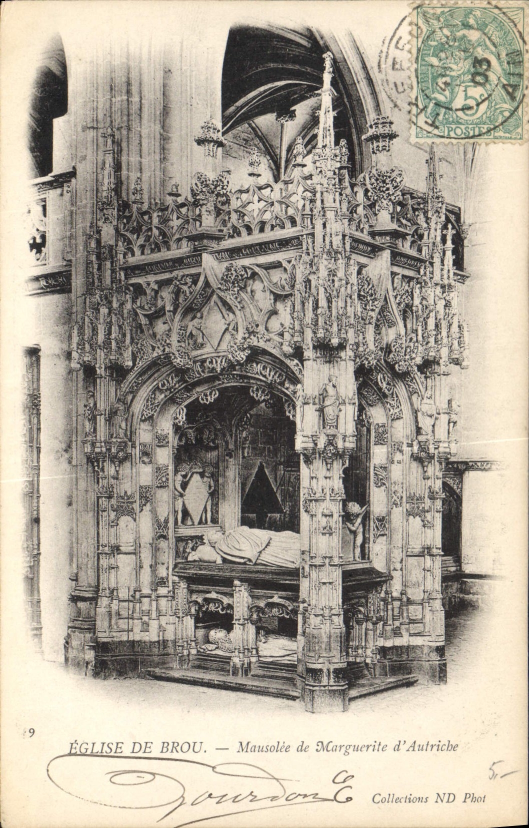 CPA Bourg Eglise de Brou Mausolee de Marguerite d'Autriche 