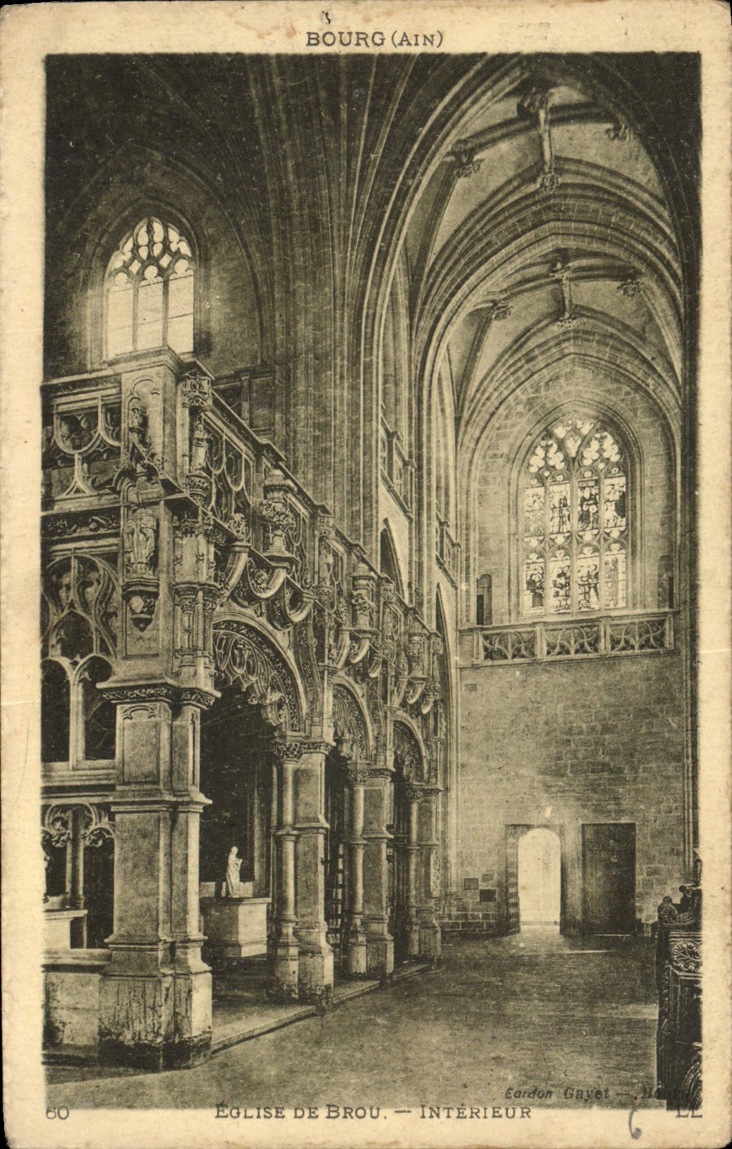 CPA Eglise de Brou Interieur 