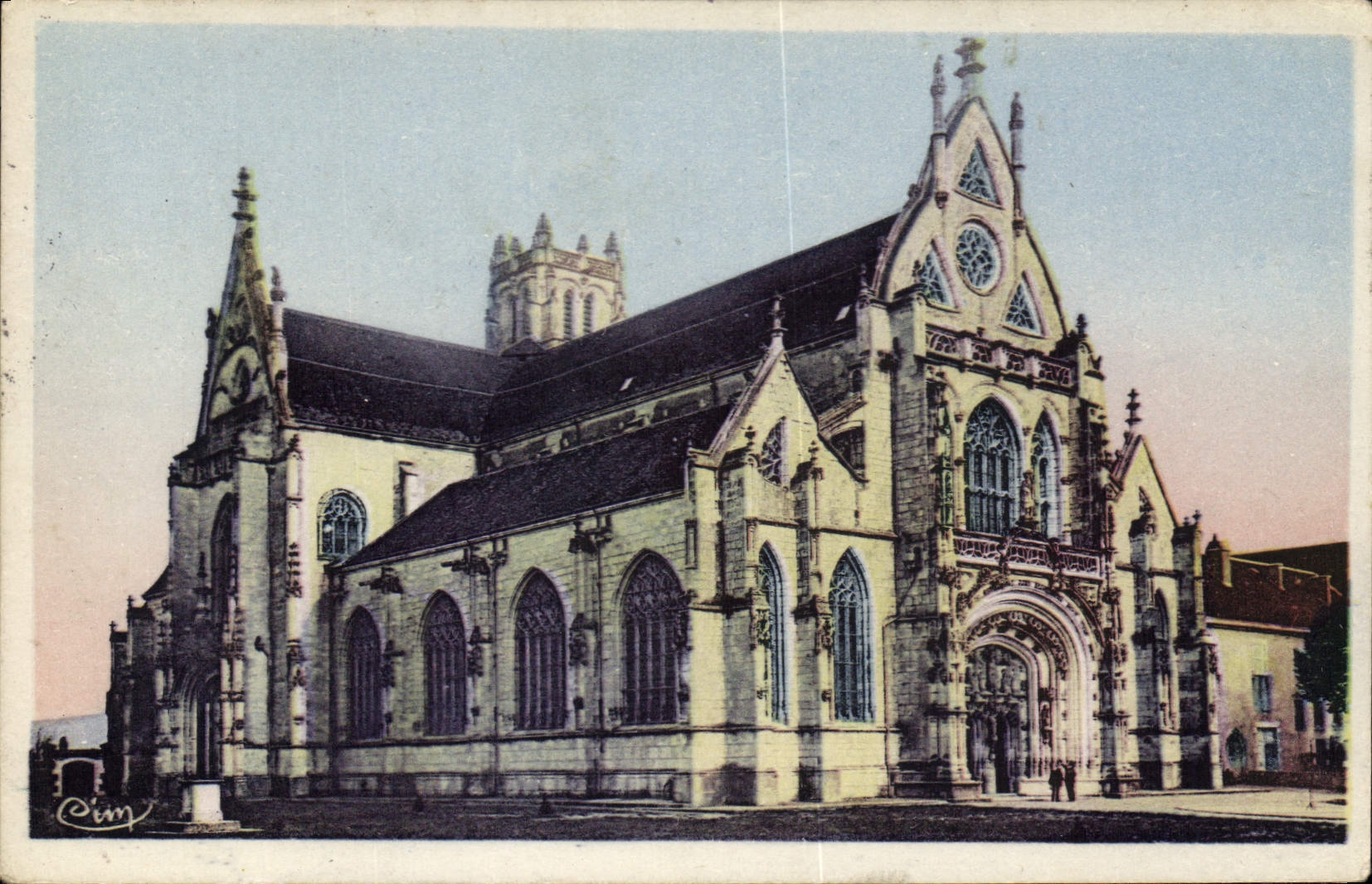 CPA Environs de Bourg Ain Eglise de Brou 