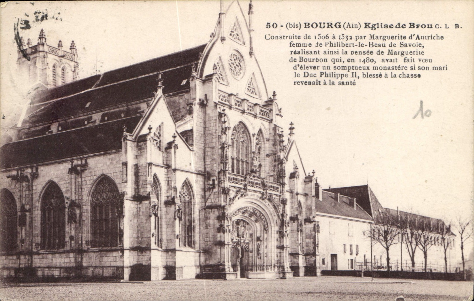 CPA Bourg Ain Eglise de Brou 