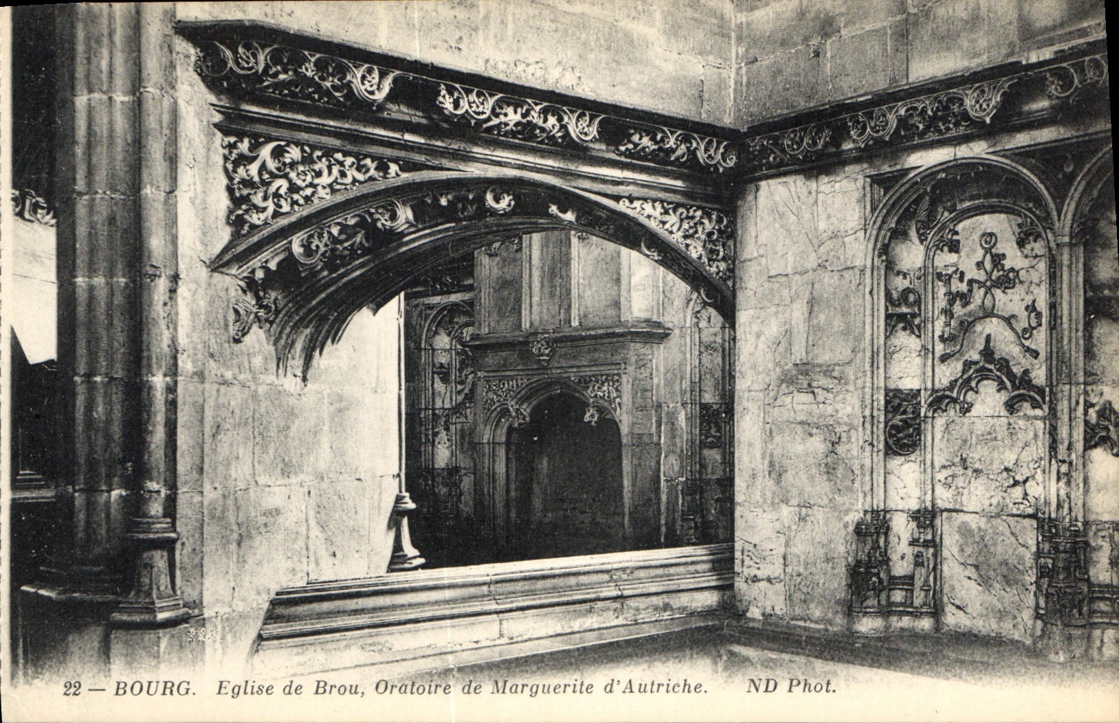 CPA Bourg Eglise de Brou Oratoire de Marguerite d'Autriche