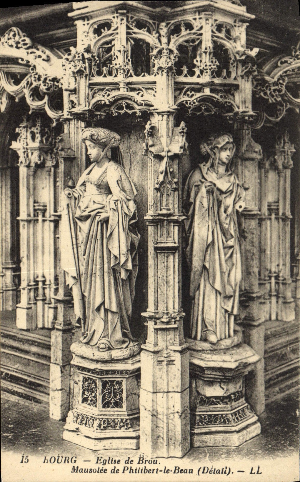 CPA Bourg Eglise de Brou Mausolee de Philibert de Beau Detail
