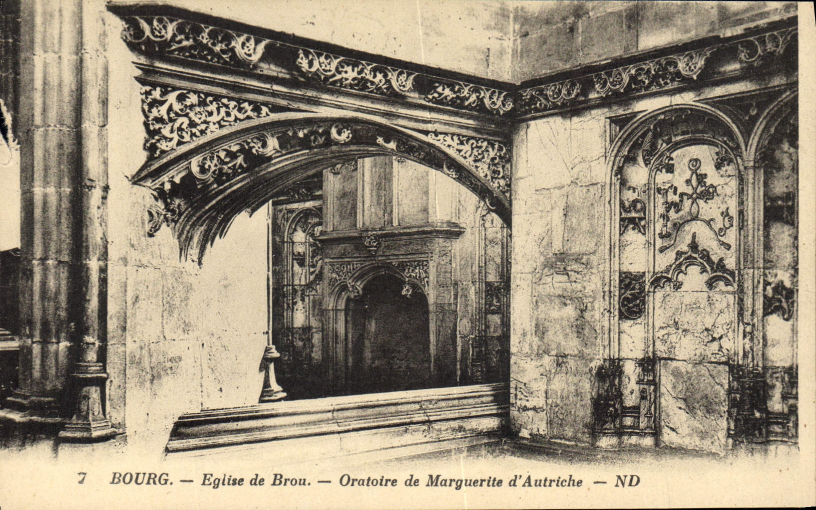 CPA Bourg Eglise de Brou Oratoire de Marguerite d'Autriche