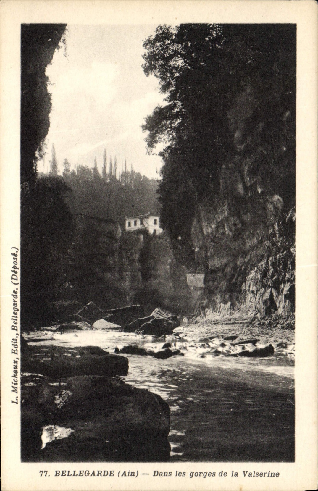 CPA Bellegarde Ain Dans les gorges de la Valserine