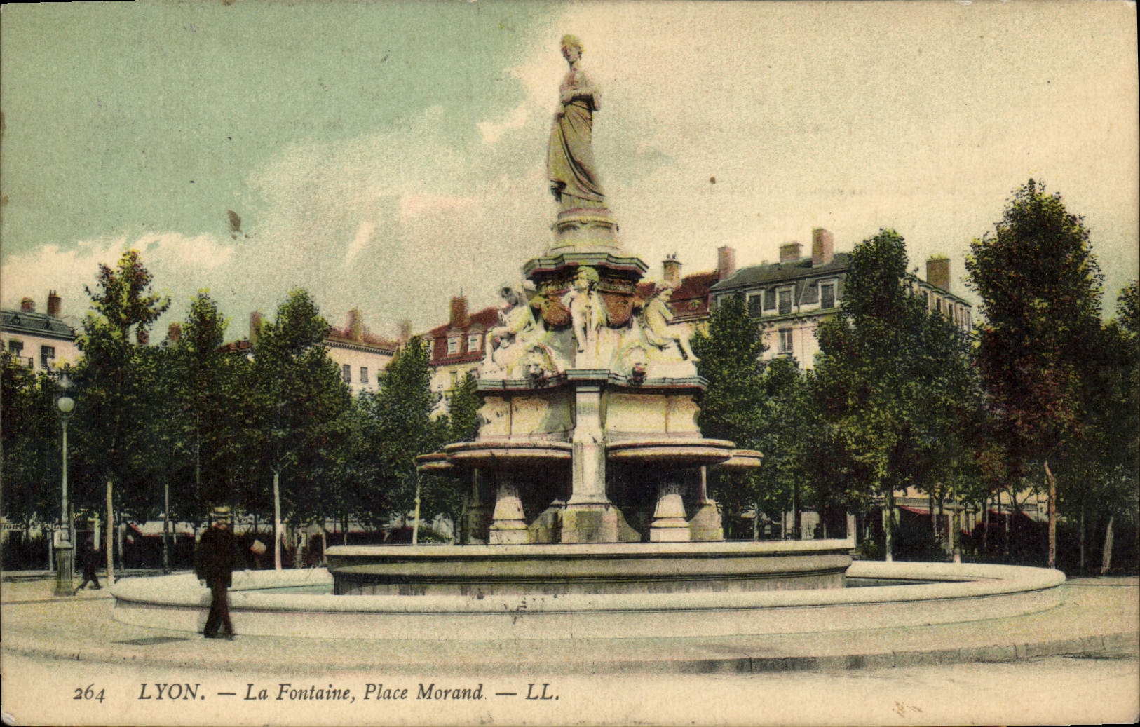CPA Lyon La Fontaine Place Morand 