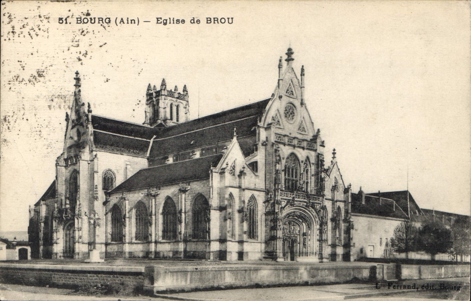 CPA Bourg Ain Eglise de Brou 