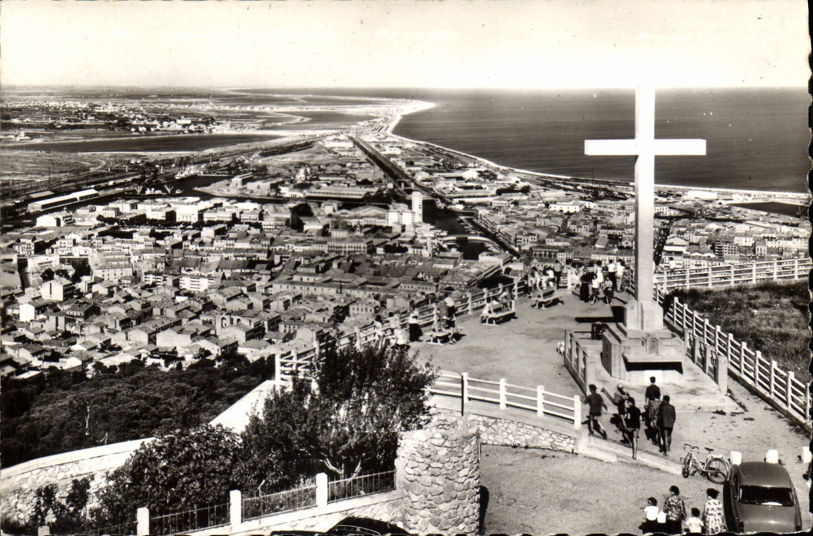 CPA Sete Herault vue d'ensemble vue du Mont Saint Clair