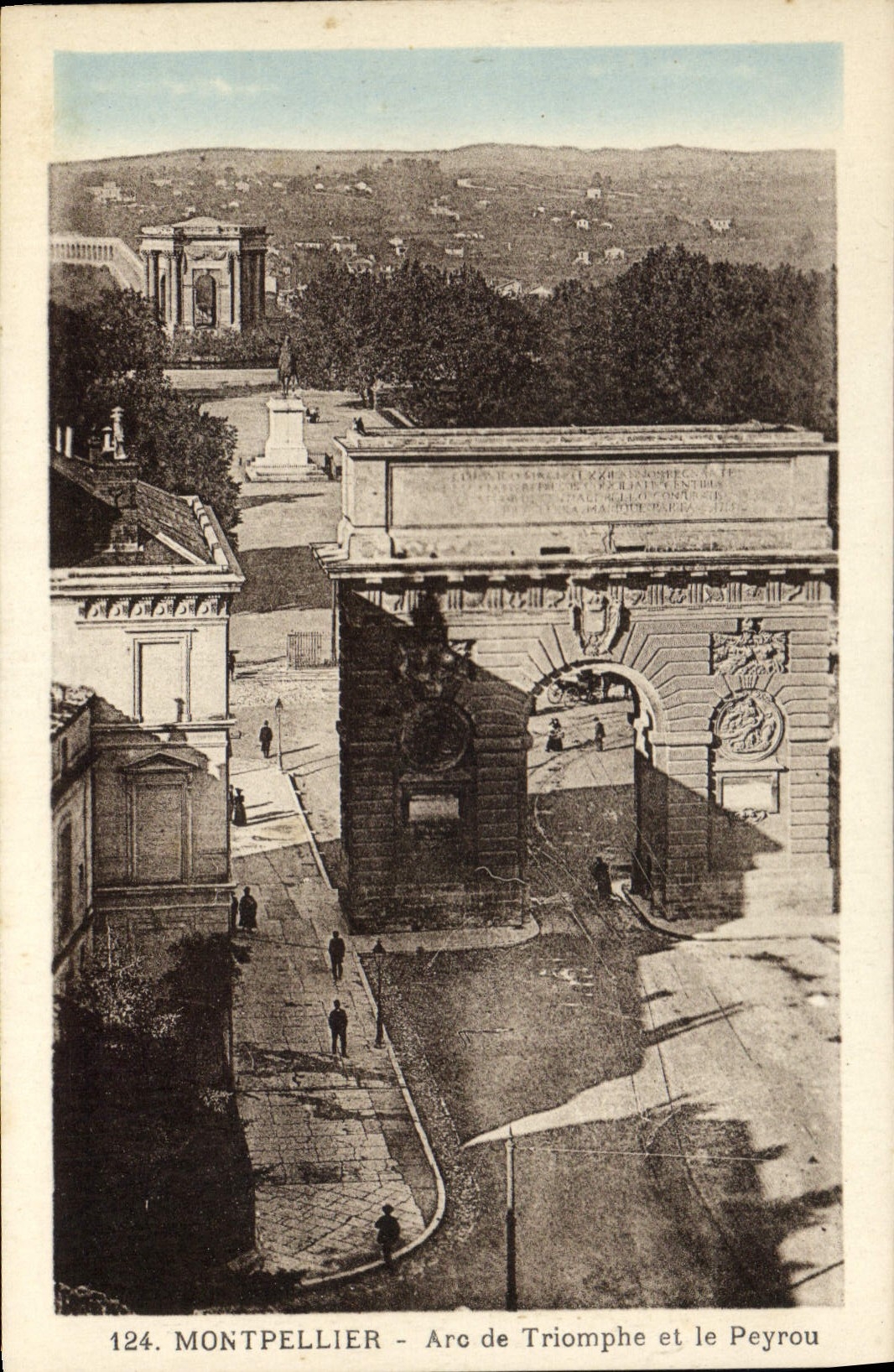 CPA Montpellier Arc de Triomphe et le Peyrou