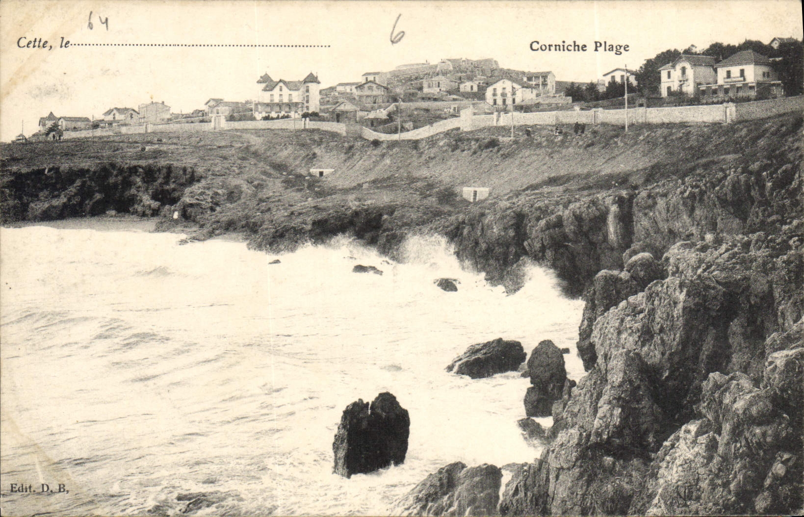 CPA Cette Corniche Plage 