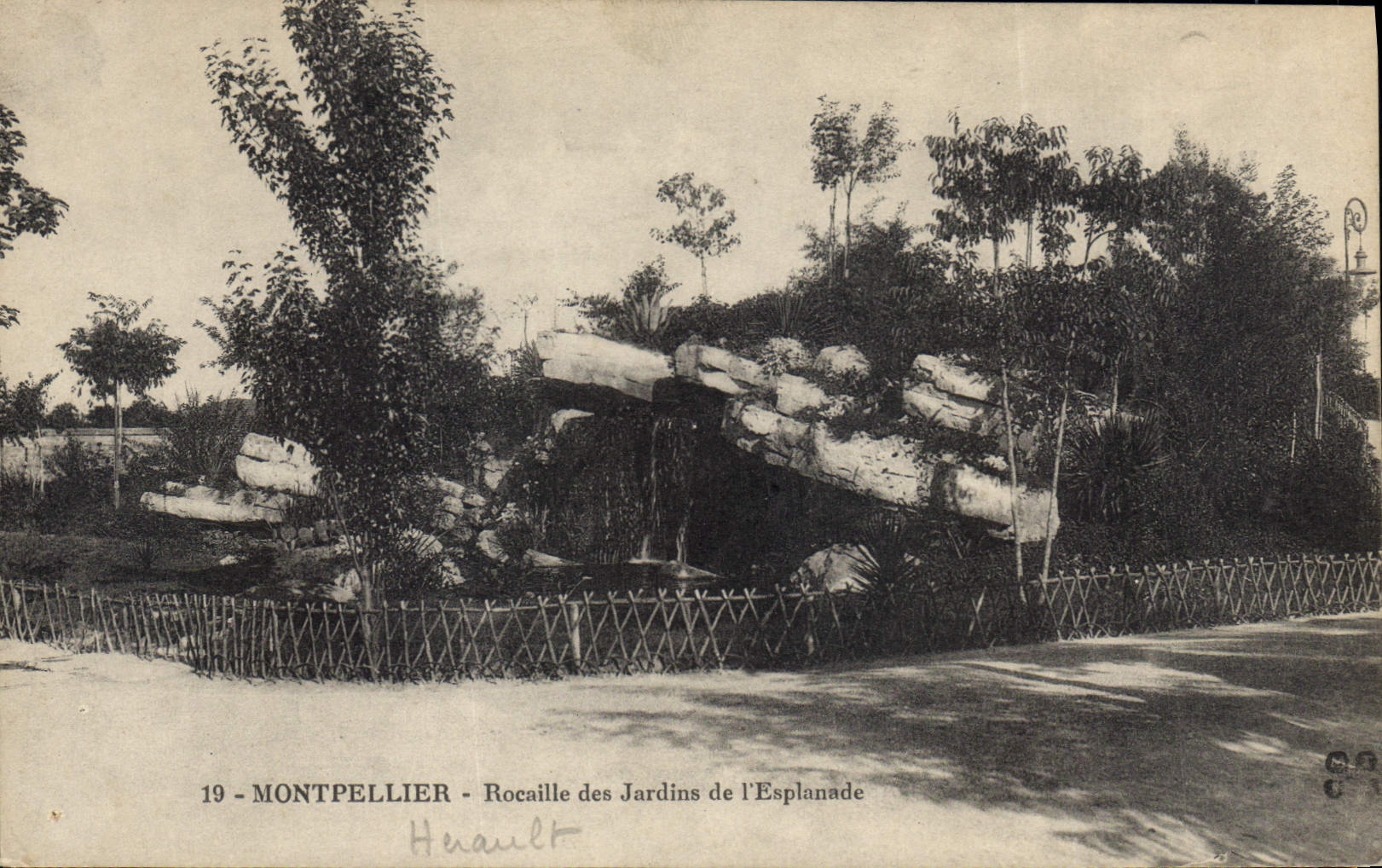 CPA Montpellier Rocaille des Jardins de l'Esplanade 