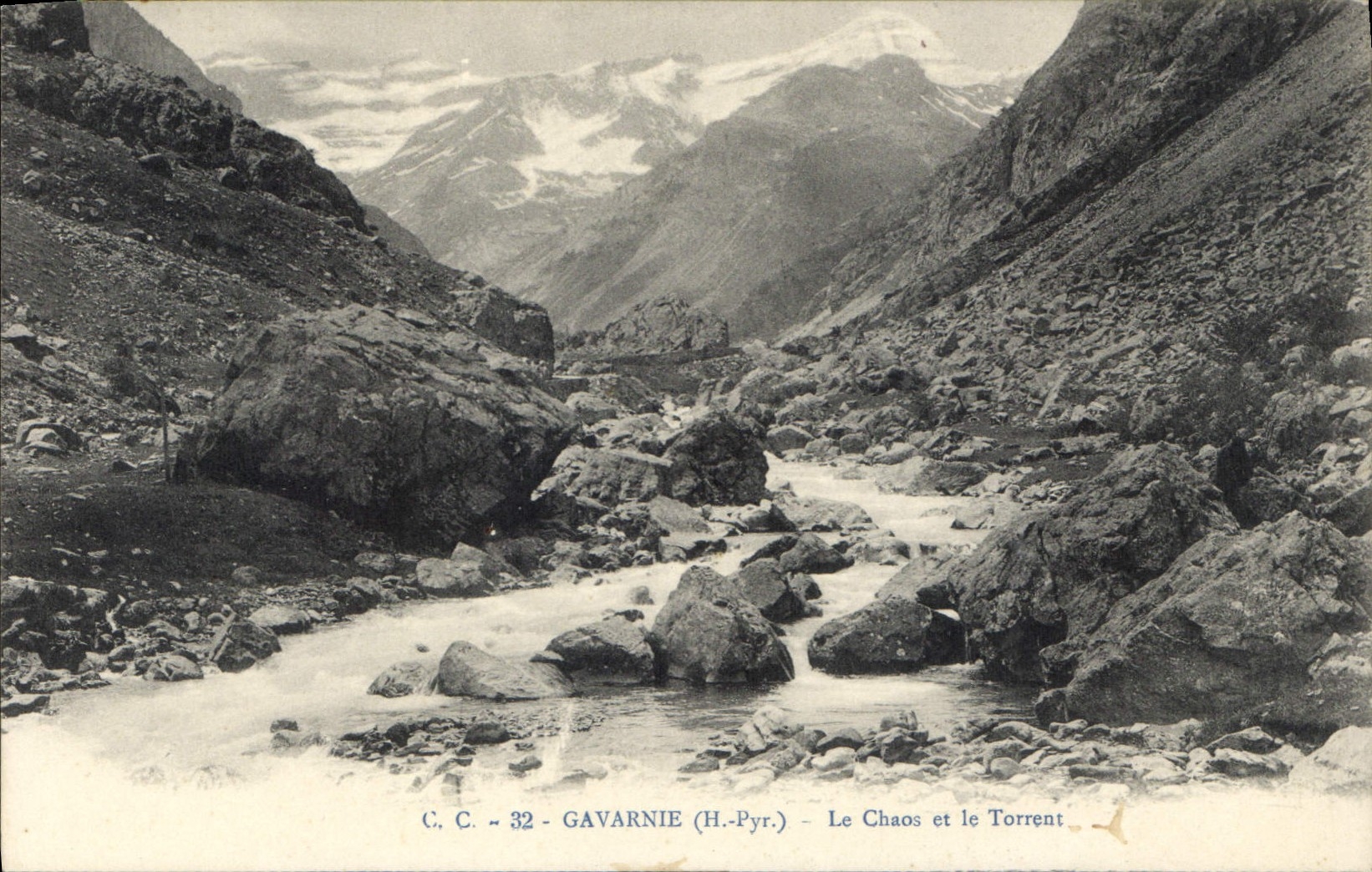 CPA Gavarnie H Pyr le Chaos et le Torrent 