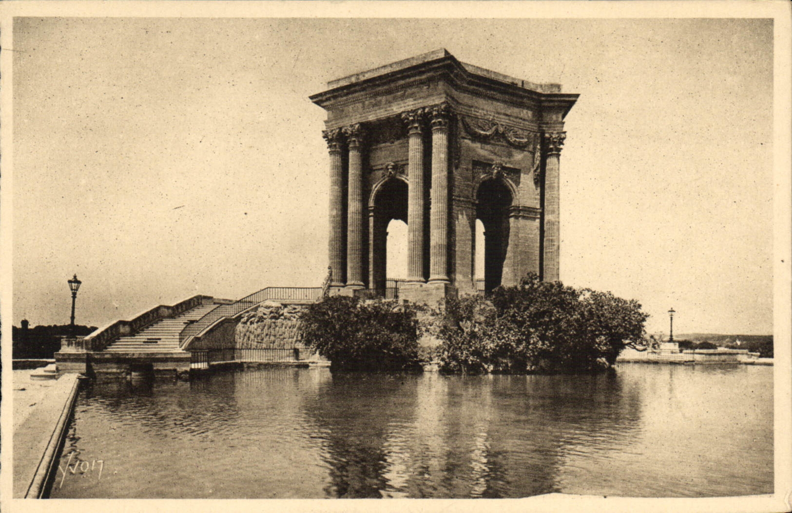 CPA Montpellier Herault Jardin du Peyrou le Chateau d'eau 