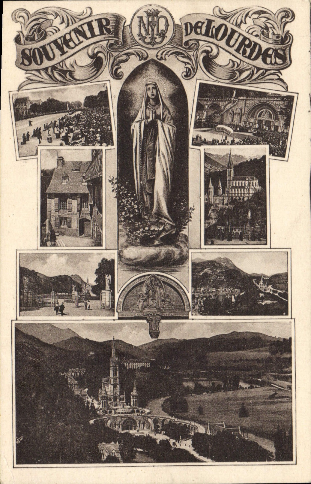 CPA Souvenir de Lourdes 