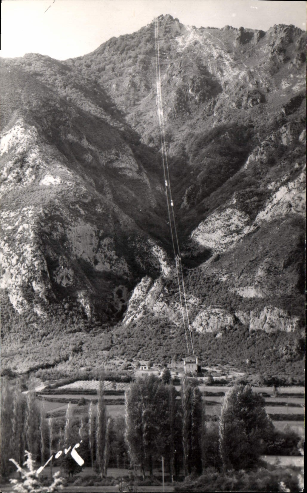 CPA Lourdes le Pibeste H P le Pibeste et la Gare du teleferique 