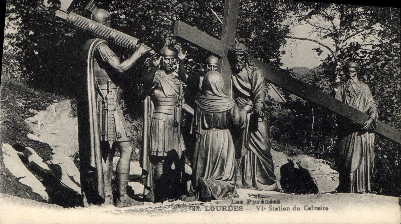 CPA Lourdes VI Station du Calvaire 