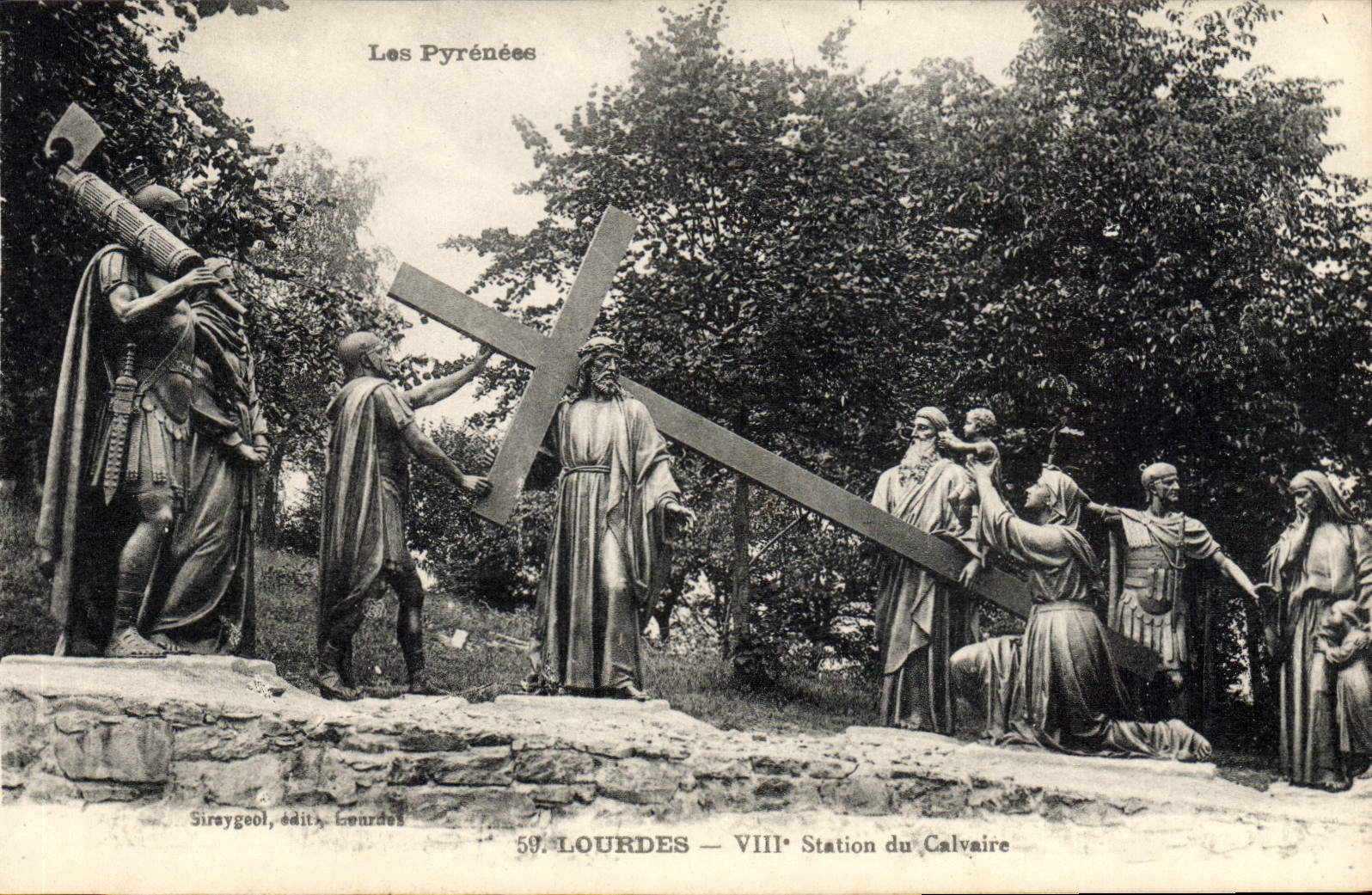 CPA Lourdes VIII station du Calvaire 