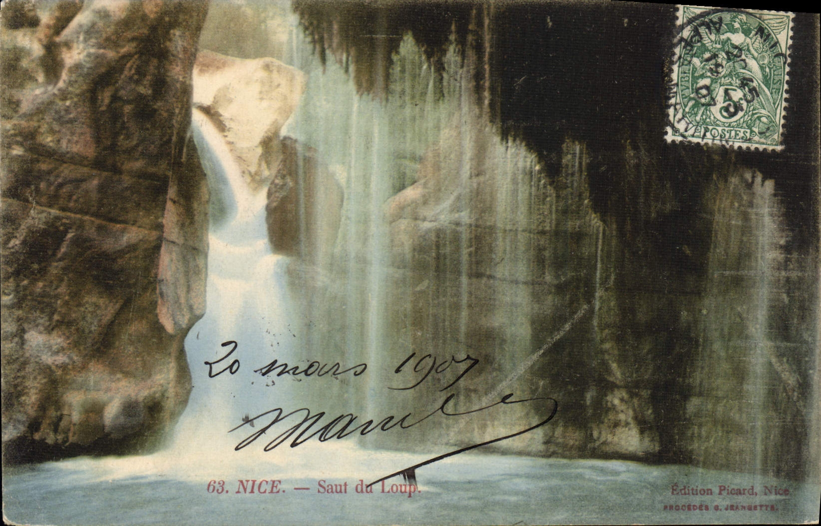 CPA Nice Saut du Loup 