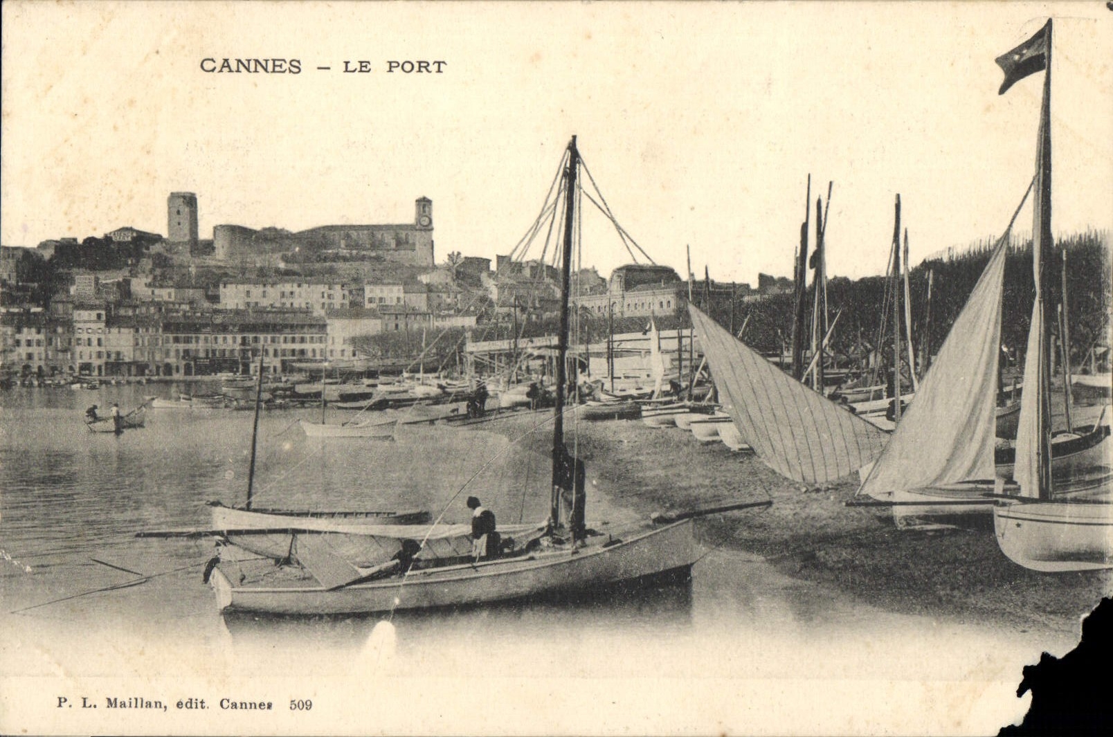 CPA Cannes le Port Bateaux