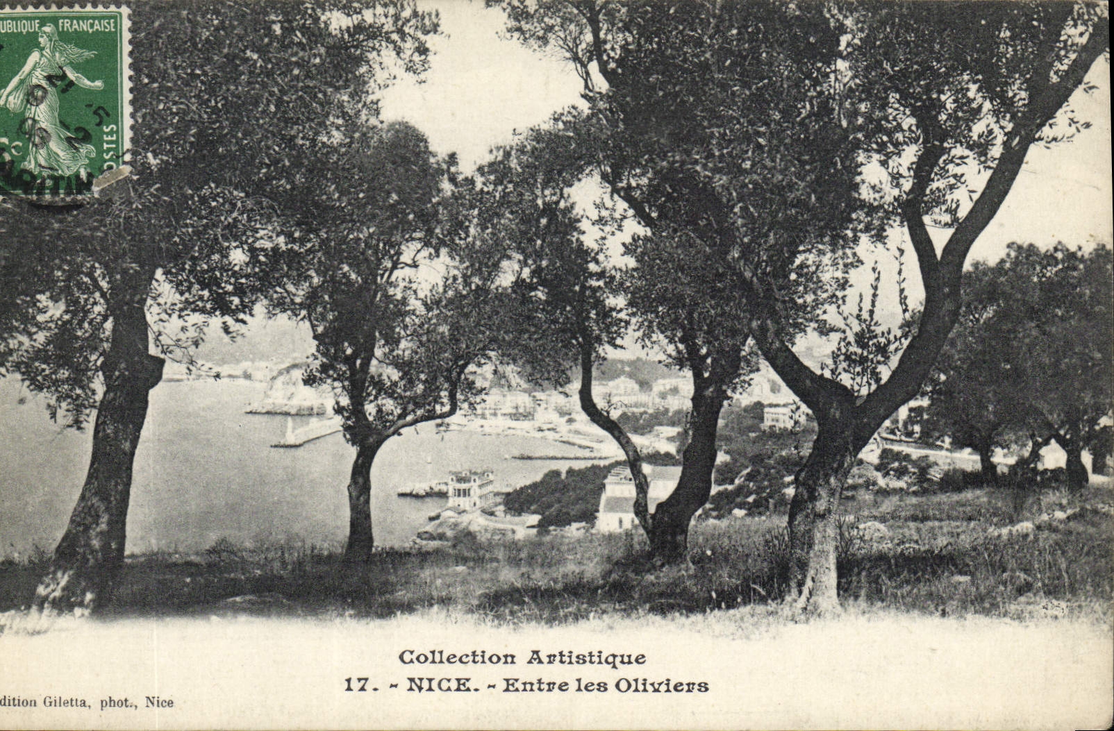 CPA Collection Artistique Nice Entre les Oliviers 
