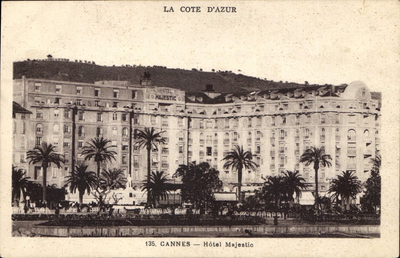 CPA La Cote d'Azur Cannes Hotel Majestic 