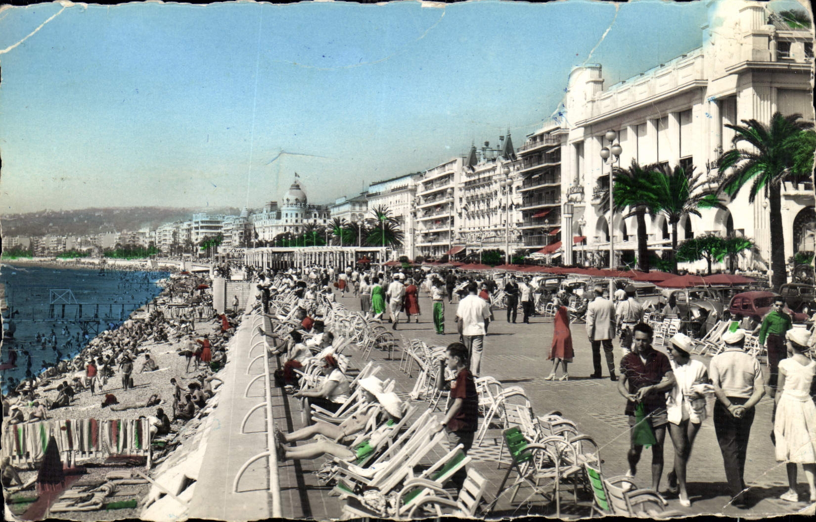 CPA Nice La Promenade des Anglais Palais de la Mediterranee 