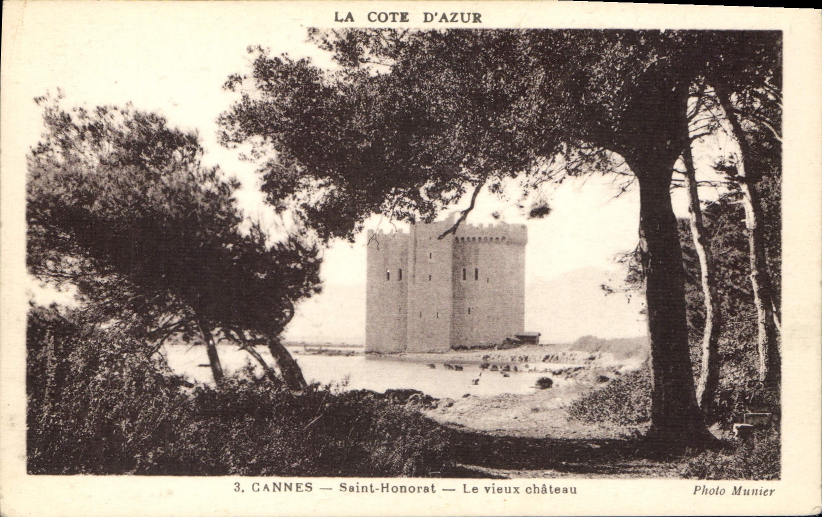 CPA Cannes Saint Honorat le Vieux Chateau 