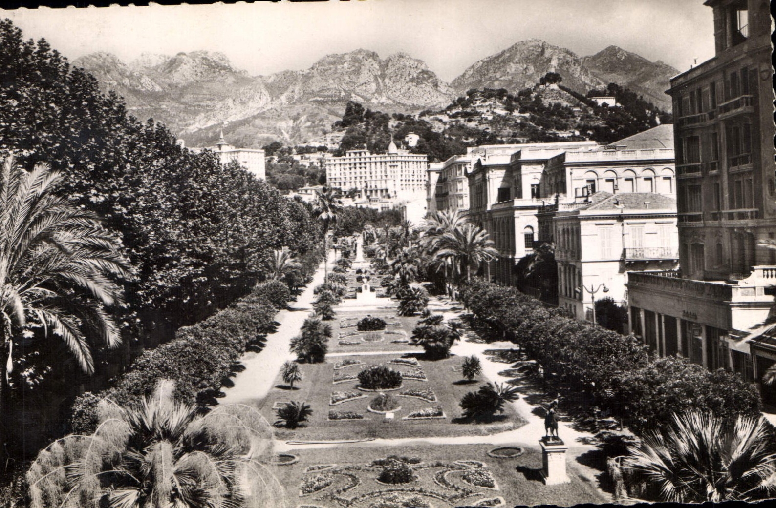 CPA La Cote d'Azur Menton Les Jardins 