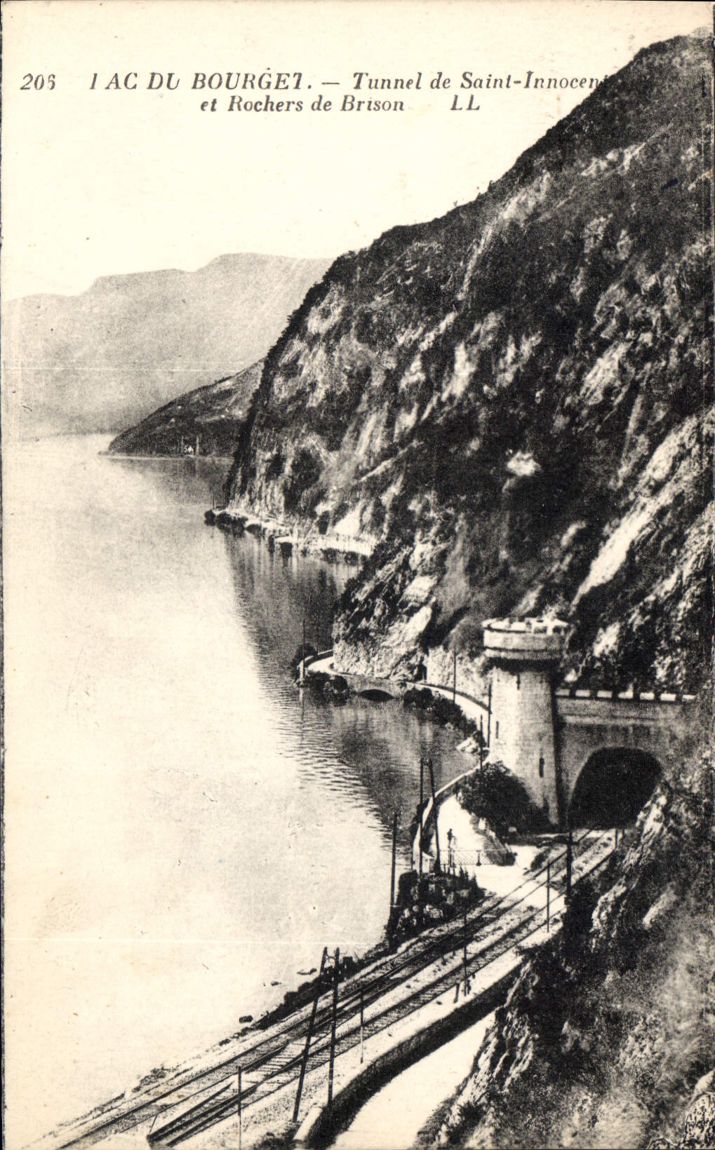 CPA Lac du Bourget Tunnei de Saint Innocent et Rochers de Brison 