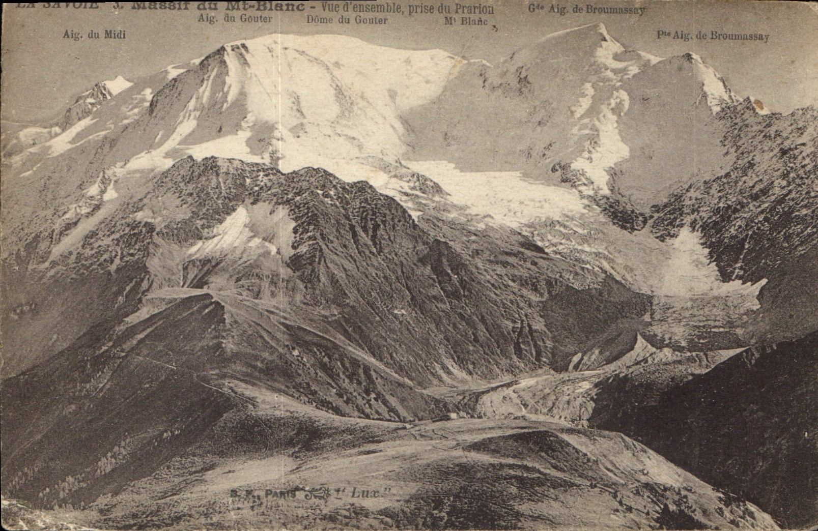 CPA La Savoie Massif du Mt Blanc 