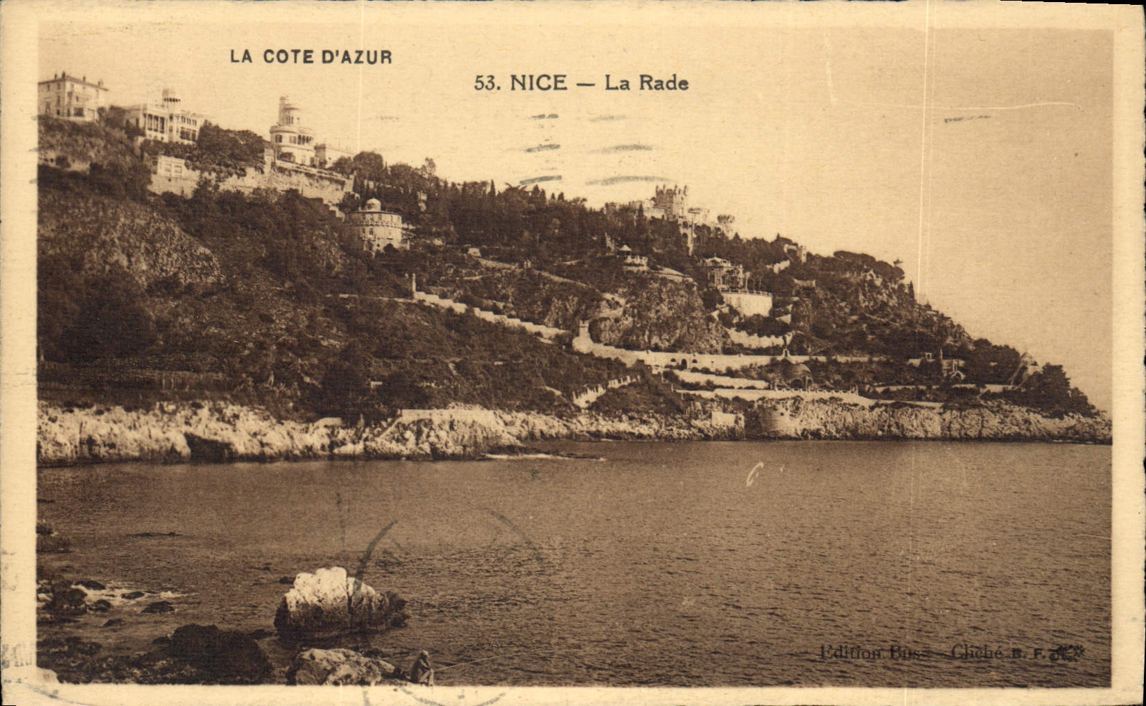 CPA La Cote d'Azur Nice La Rade 