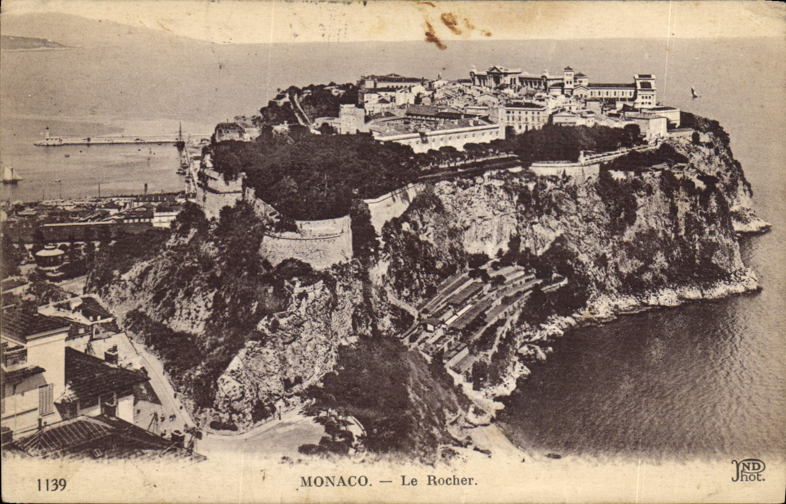 CPA Monaco le Rocher 